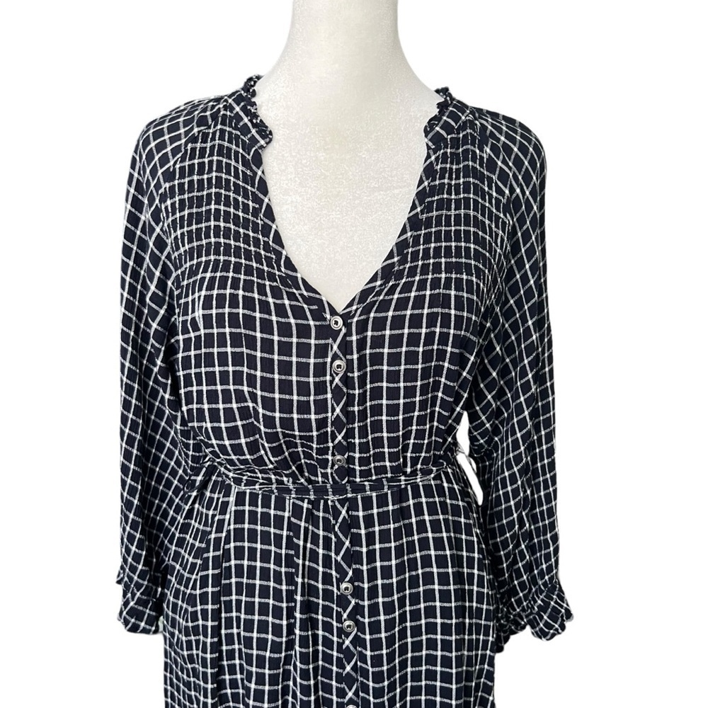 ANTHROPOLOGIE Sara Smocked Shirtdress Sz Small - Picture 6 of 9